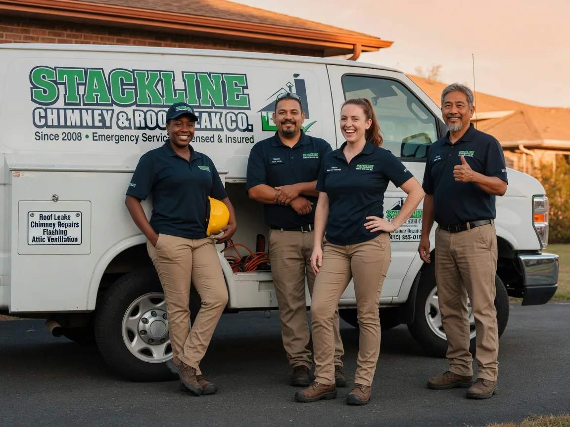 Chimney flashing repair company in Oilton, OK